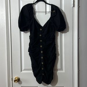 Forever 21 black button dress